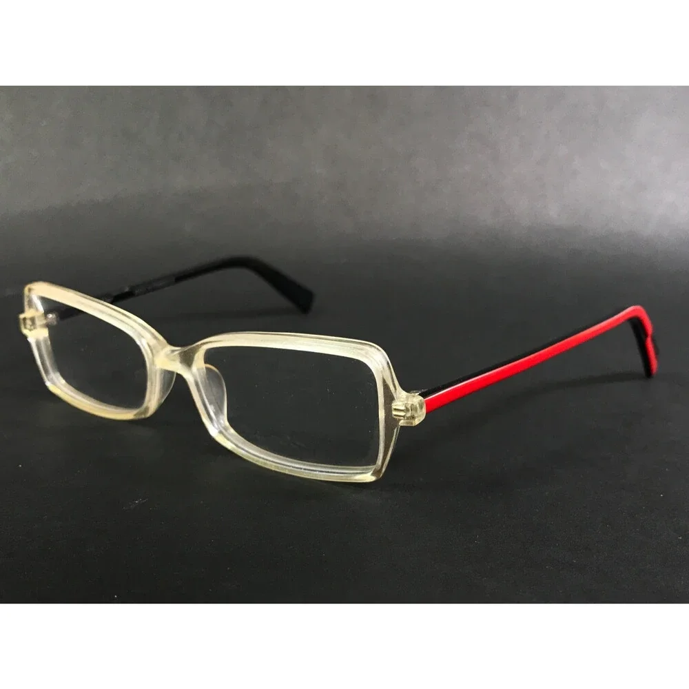 J. F. Rey Eyeglasses Frames JF0932 1430 Glitter Clear Beige Black Red 46-18-142
